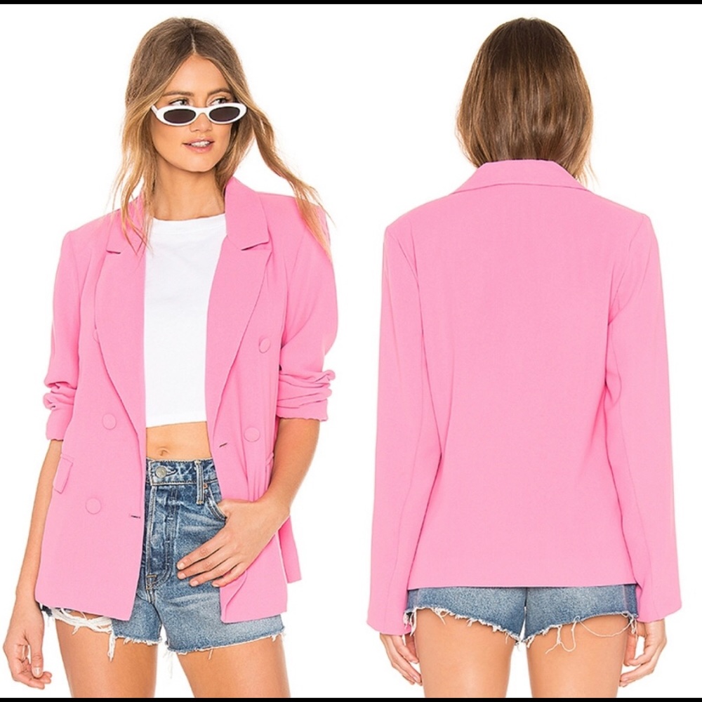 LOVERS&FRIENDS bright pink jacket.